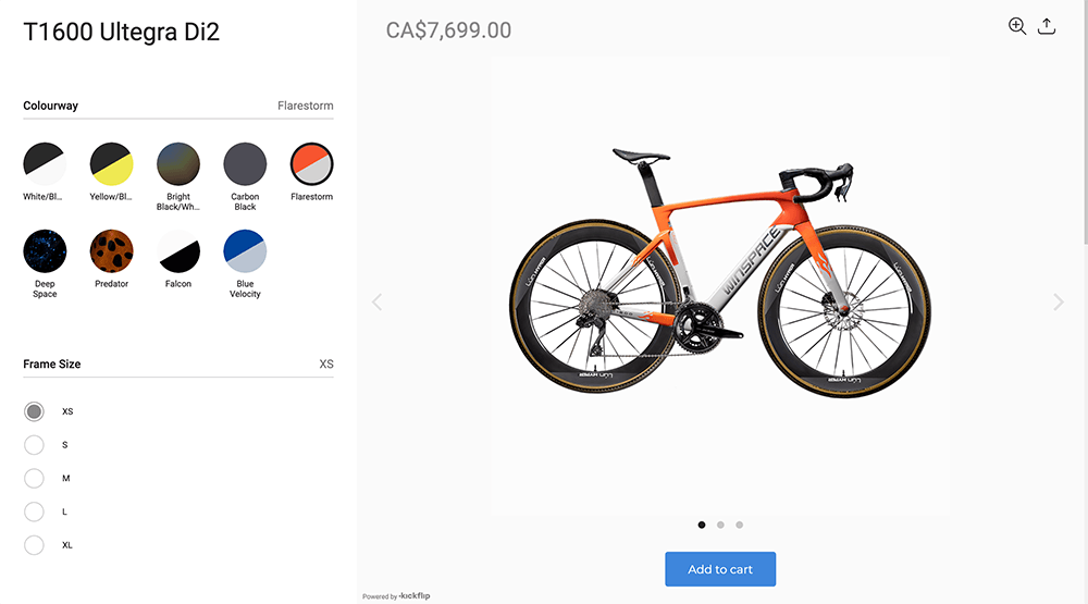road bike configurator