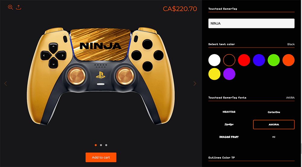 gaming controller configurator