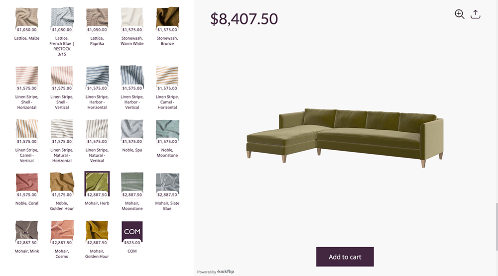 sectional configurator