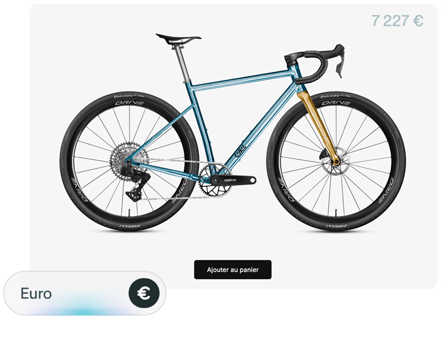 multi currency bike customizer