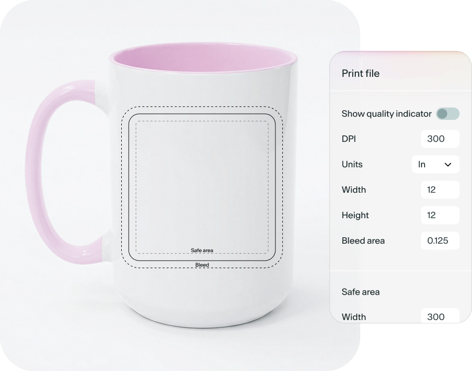 print-area personalized coffee cup